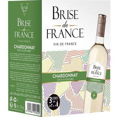 BRISE de FRANCE Chardonnay 4 x 3 l BiB