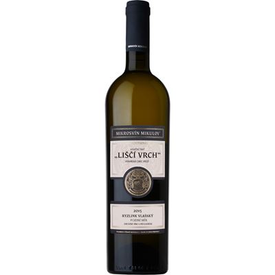 MIKROSVÍN Mikulov Ryzlink Vlašský Liščí vrch výběr z hroznů 750 ml