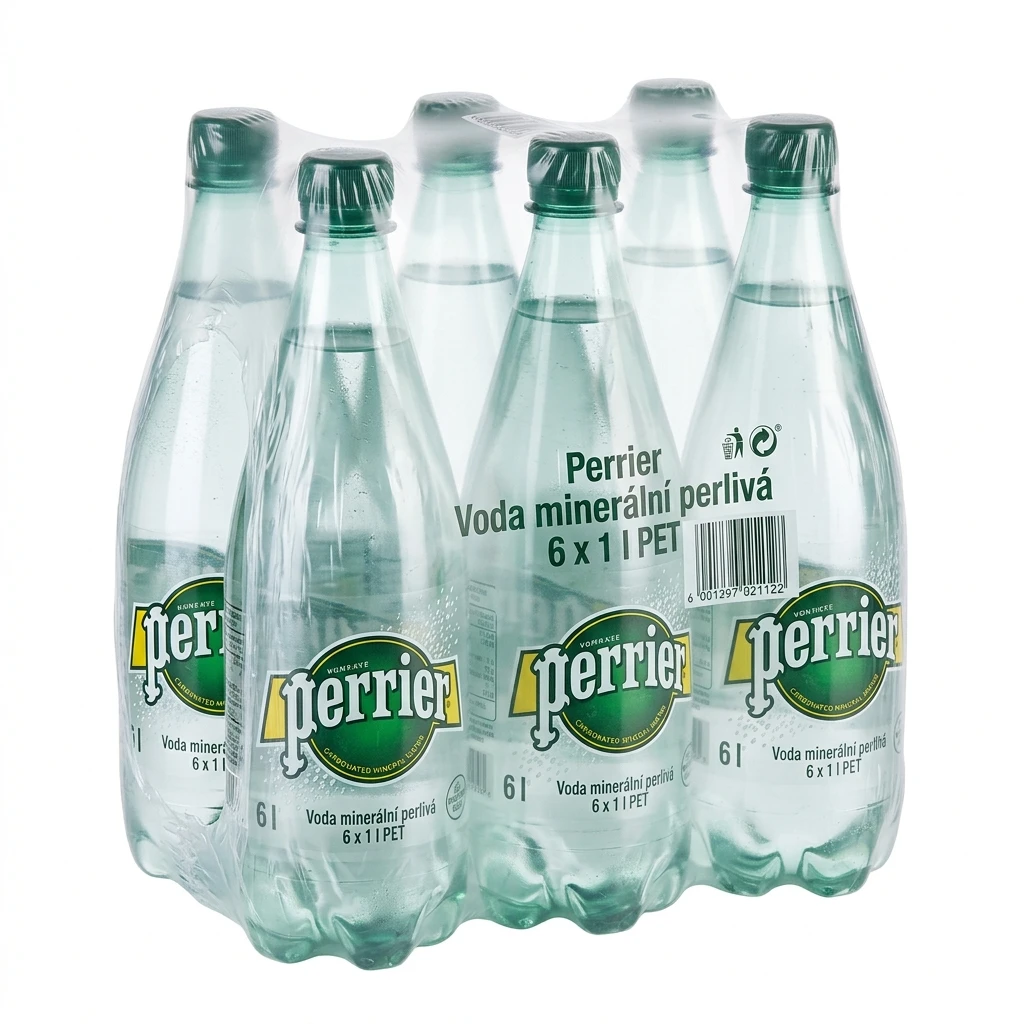 Perrier Voda minerální perlivá 6 x 1 l PET