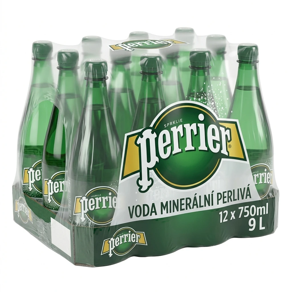 Perrier Voda minerální perlivá 12 x 750 ml