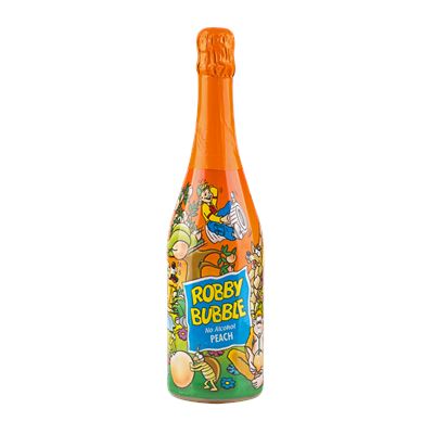 ROBBY BUBBLE Broskev Nápoj dětský šumivý 6 x 750 ml