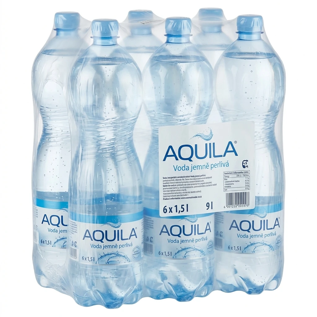 AQUILA Voda jemně perlivá 6 x 1,5 l