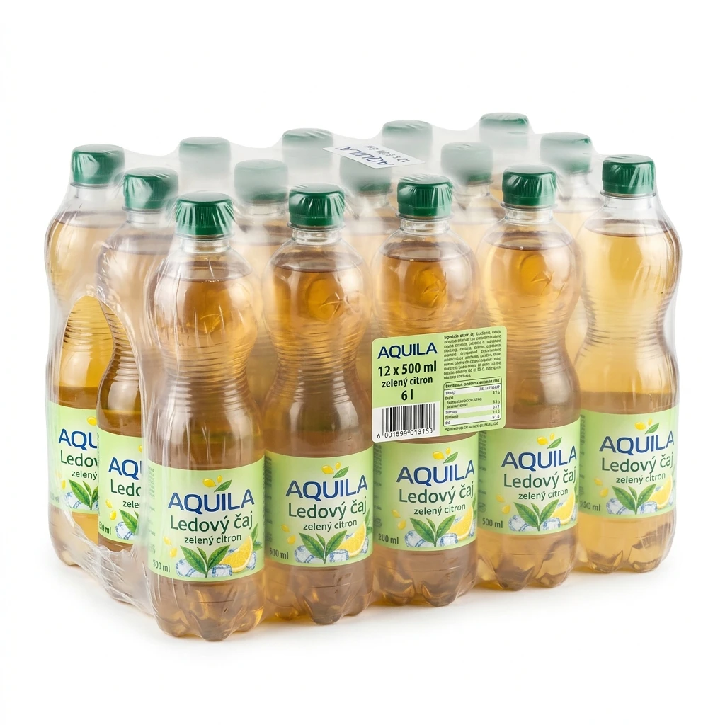 AQUILA Ledový čaj zelený citron 12 x 500 ml
