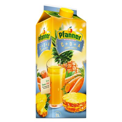 Pfanner Nektar C,D,A ananas mrkev 6 x 2 l