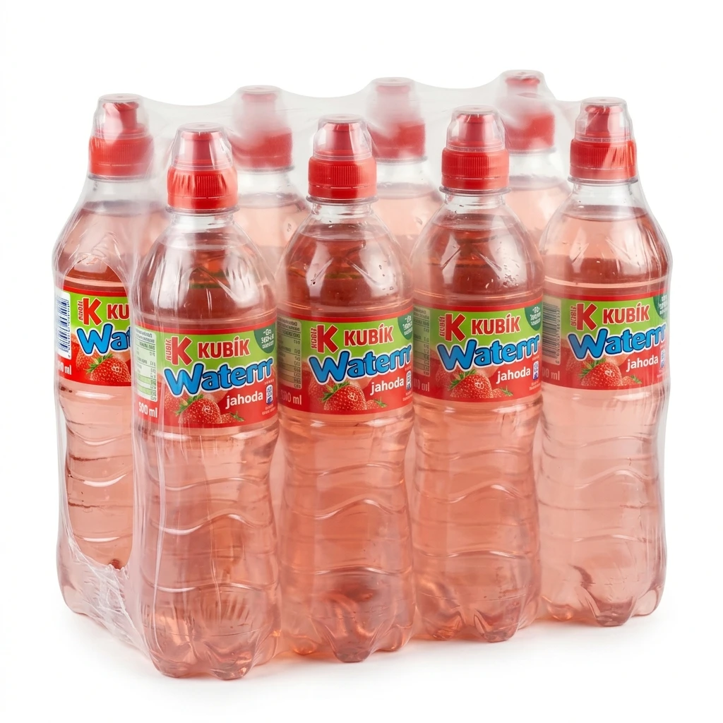 KUBÍK Waterrr jahoda 12 x 500 ml