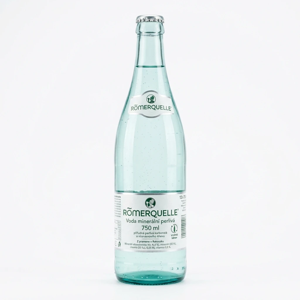 RÖMERQUELLE Voda minerální perlivá 12 x 750 ml vratná láhev