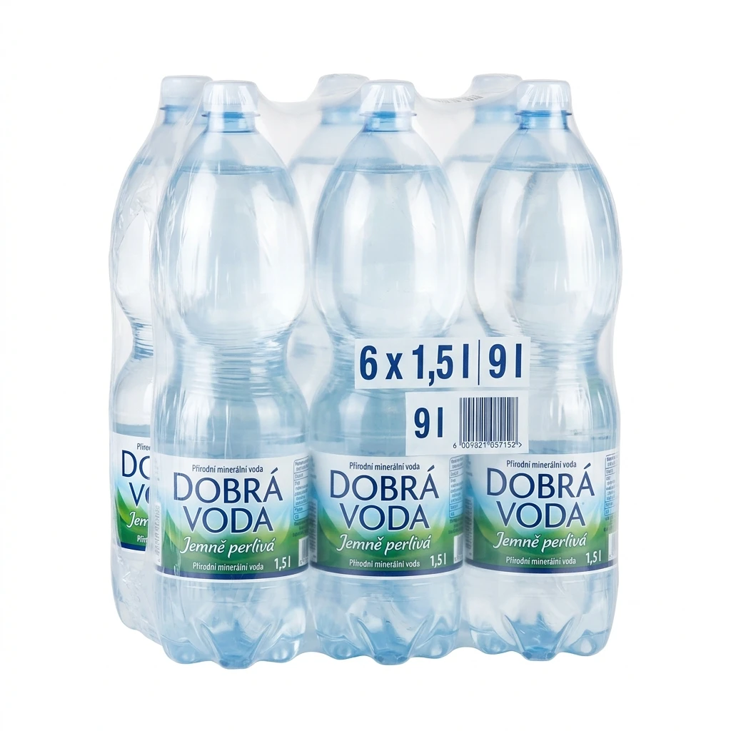 DOBRÁ VODA jemně perlivá 6 x 1,5 l PET