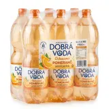 DOBRÁ VODA Ochucená pomeranč jemně perlivá 6 x 1,5 l PET