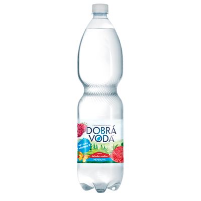 DOBRÁ VODA Ochucená jahoda malina 6 x 1,5 l