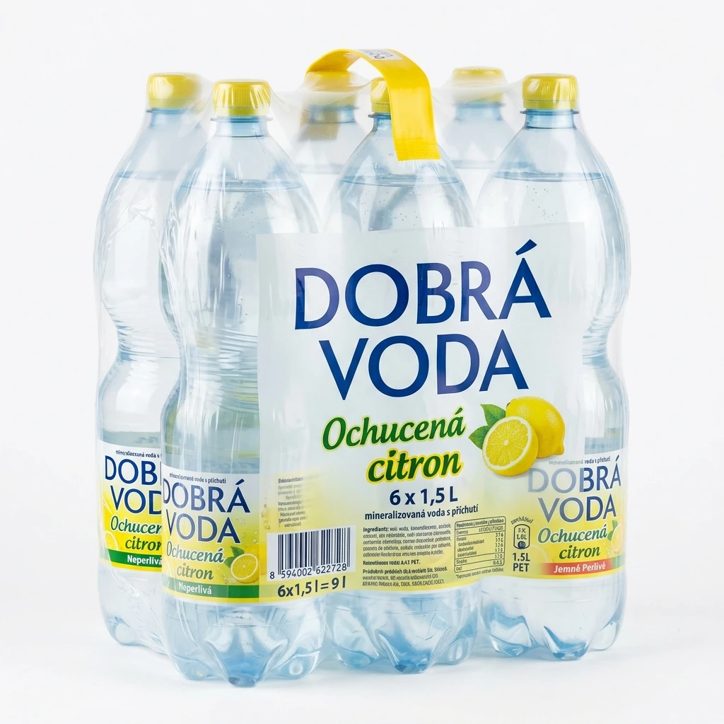 DOBRÁ VODA Ochucená citron 6 x 1,5 l PET