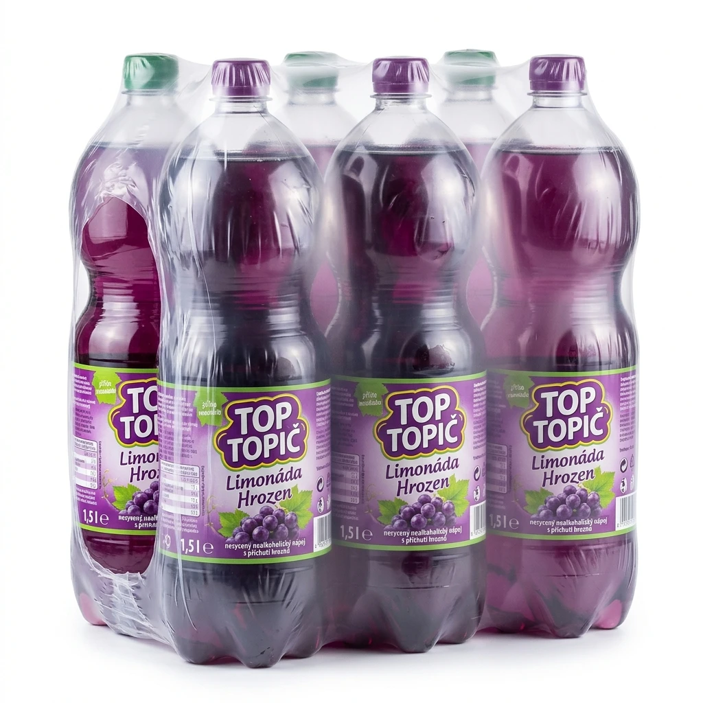 TOP TOPIC Limonáda hrozen 6 x 1,5 l PET
