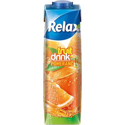 Relax Fruit Drink pomeranč nápoj 12 x 1 l
