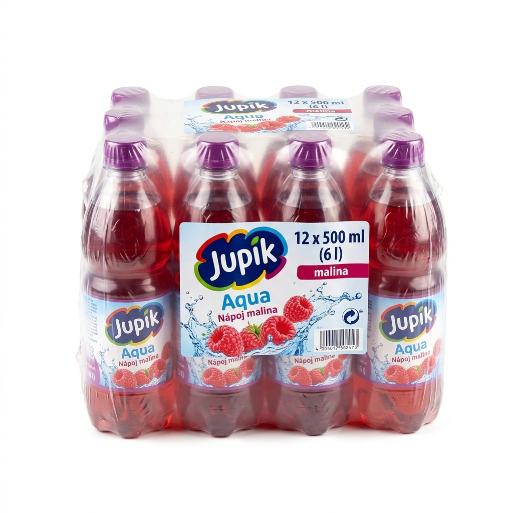 Jupík Aqua Nápoj malina 12 x 500 ml