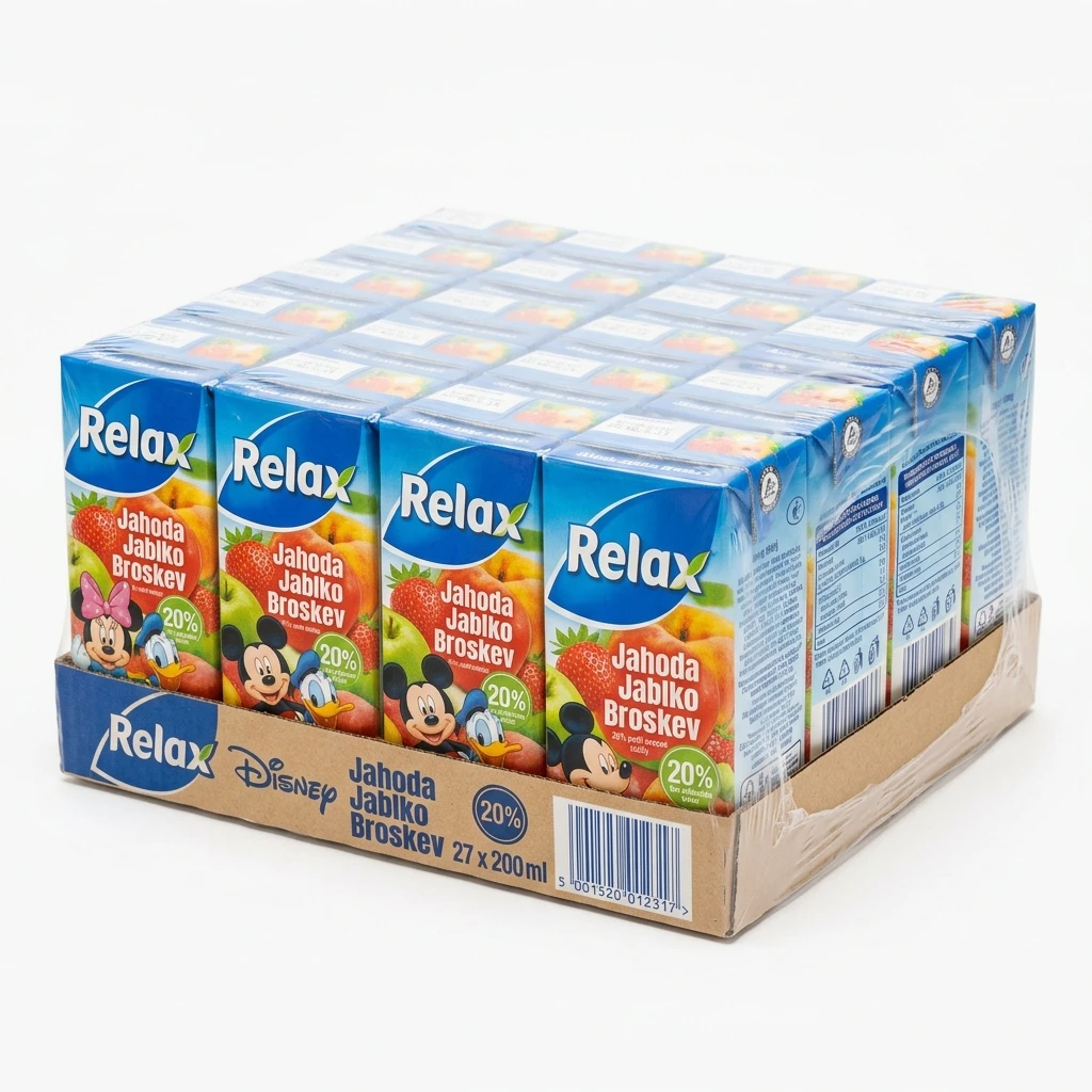 Relax Disney Jahoda jablko broskev 20 % nápoj 27 x 200 ml