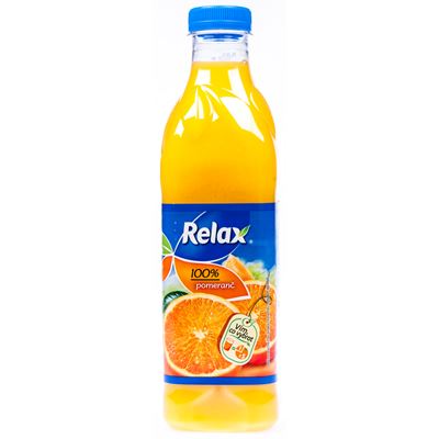 Relax Pomeranč 100 % džus 6 x 1 l PET
