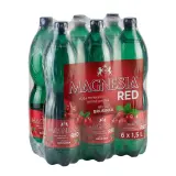 MAGNESIA RED Voda minerální jemně perlivá brusinka 6 x 1,5 l