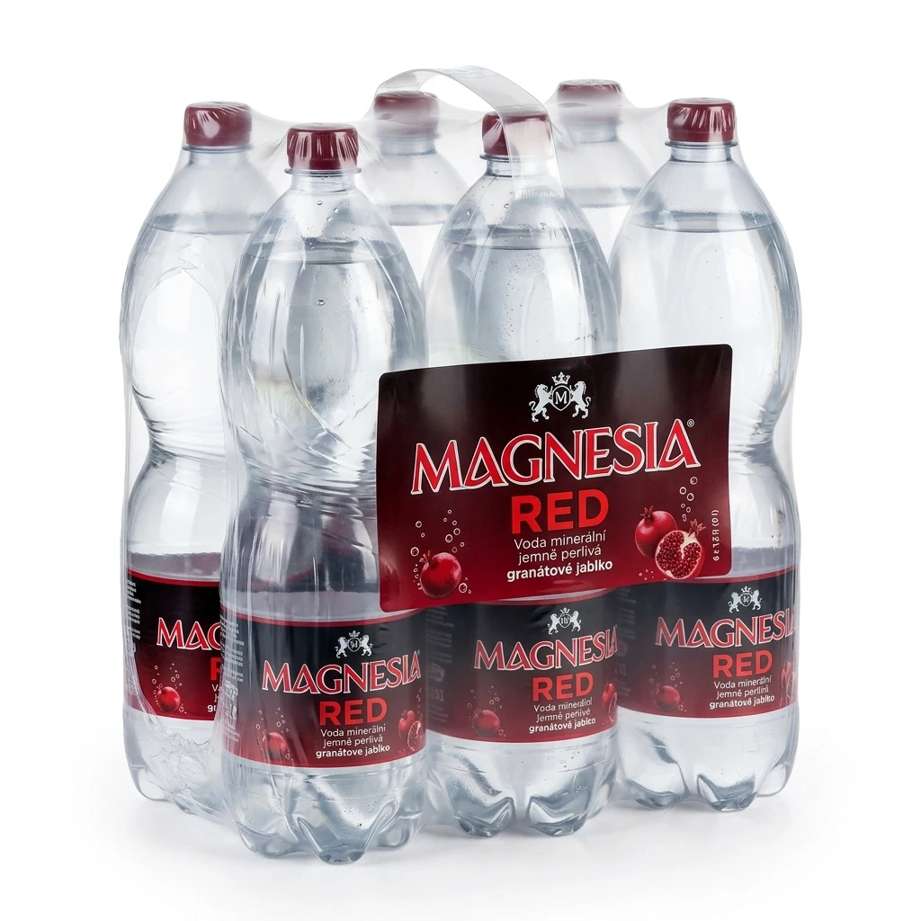 MAGNESIA RED Voda minerální jemně perlivá granátové jablko 6 x 1,5 l