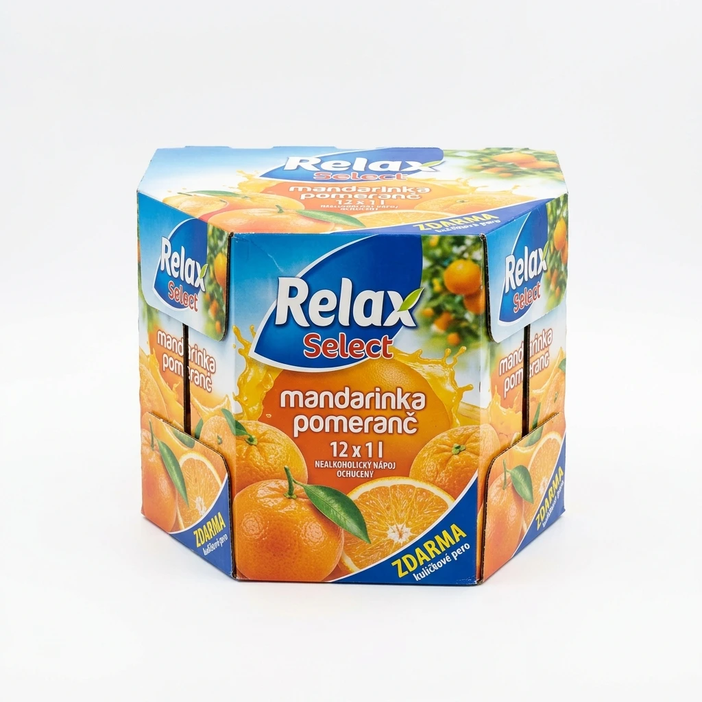 Relax select mandarinka pomeranč 12 x 1 l