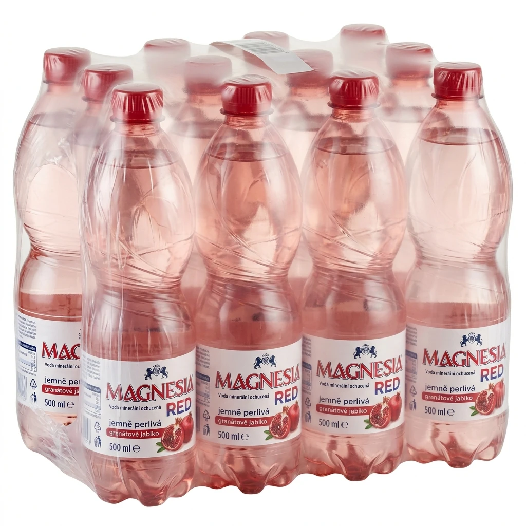 MAGNESIA RED Voda minerální jemně perlivá granátové jablko 12 x 500 ml