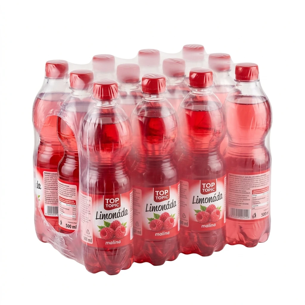 TOP TOPIC Limonáda malina 12 x 500 ml PET