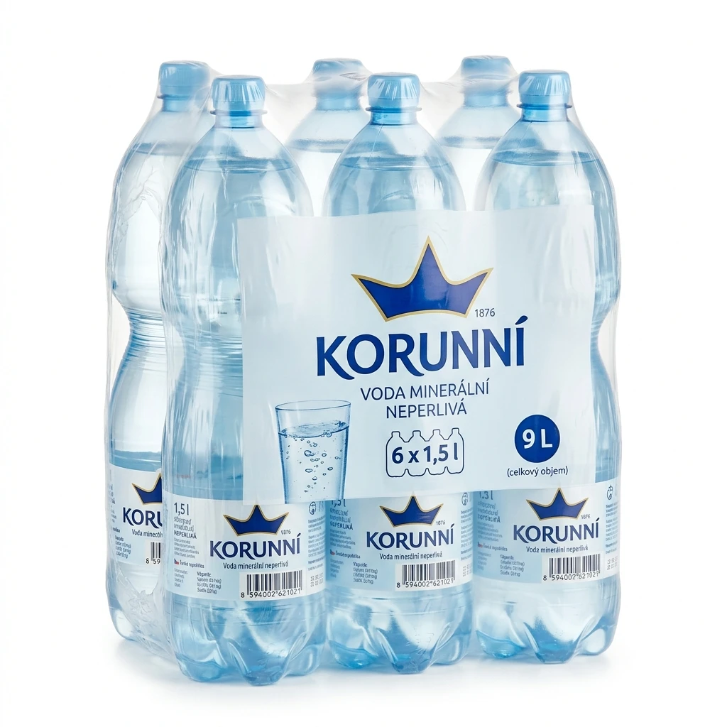 KORUNNÍ Voda minerální neperlivá 6 x 1,5 l