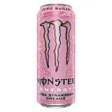 MONSTER Zero Strawberry/jahoda energetický nápoj 12 x 500 ml plech