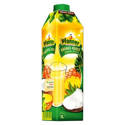 Pfanner Nektar ananas kokos 25 % 8 x 1 l