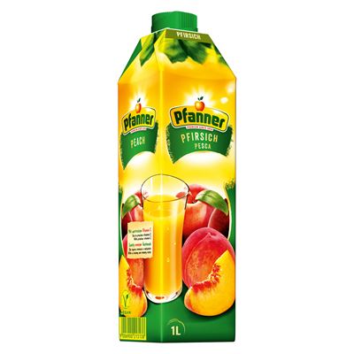 Pfanner Nektar broskev 50 % 8 x 1 l