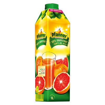 Pfanner Džus grep růžový 100 % 8 x 1 l