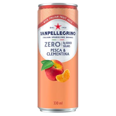 SAN PELLEGRINO Zero pesca clementina 6 x 330 ml