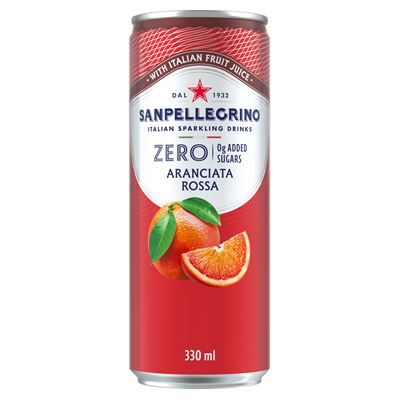 SAN PELLEGRINO Zero Aranciata Rossa 6 x 330 ml