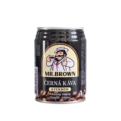 MR.BROWN Ledová káva Black 6 x 240 ml plech