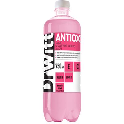 DrWitt Antiox vitaminová voda 12 x 750 ml
