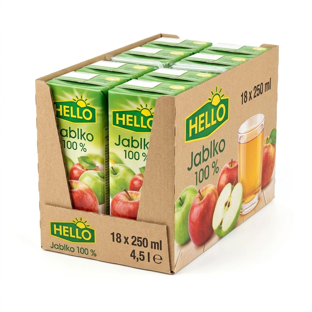 HELLO Jablko 100 % 18 x 250 ml