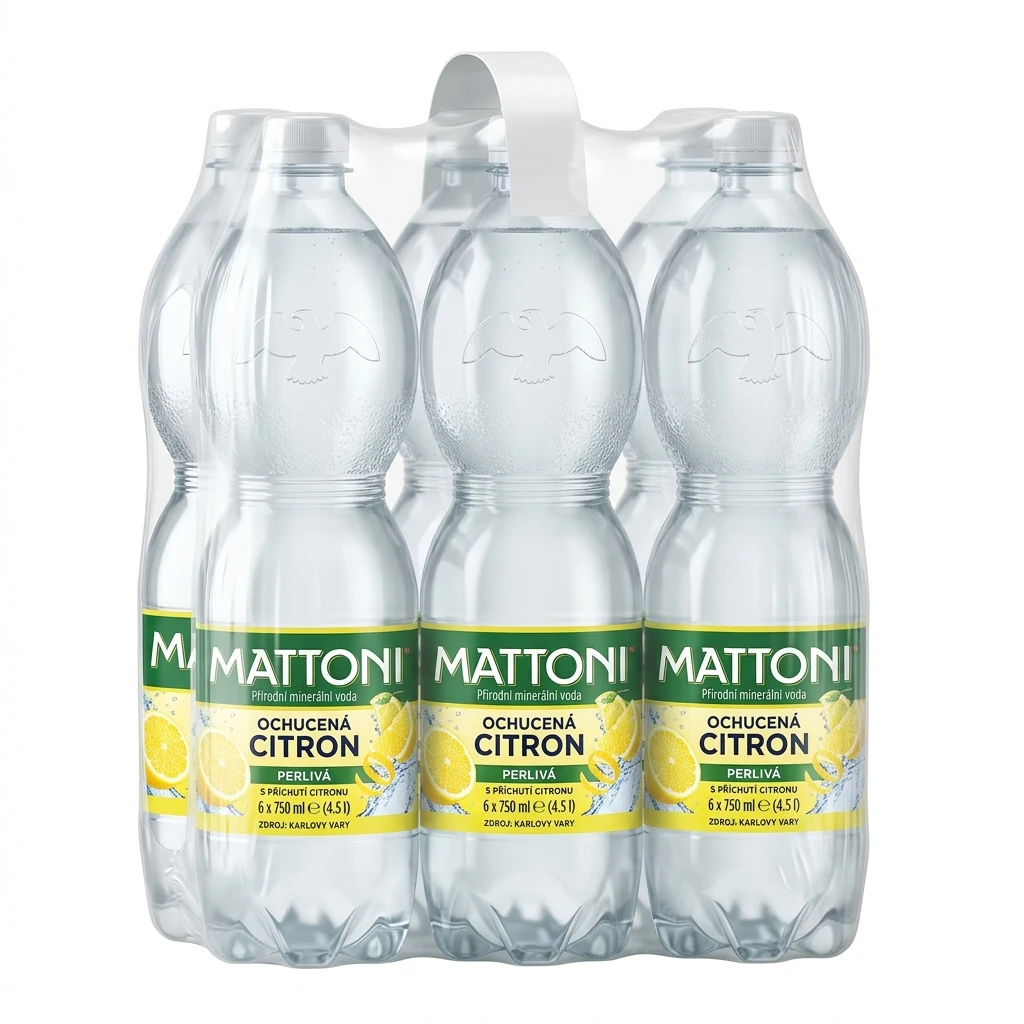 MATTONI Voda minerální ochucená citron 6 x 750 ml