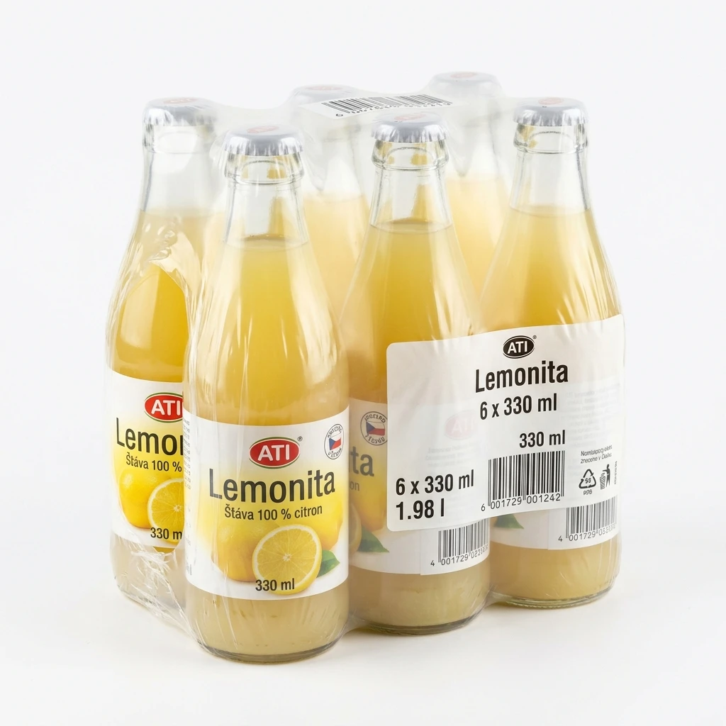 ATI Lemonita Šťáva 100 % citron 6 x 330 ml