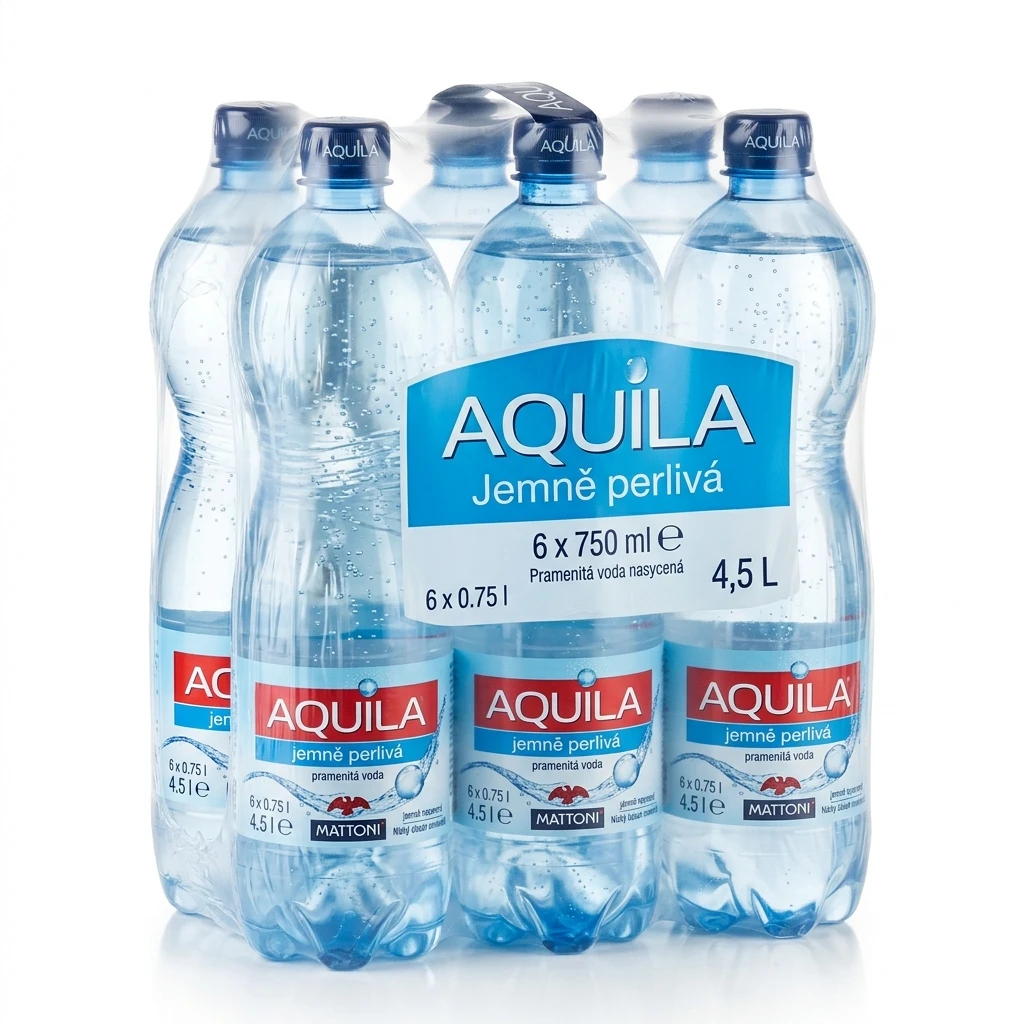 AQUILA jemně perlivá voda 6 x 750 ml