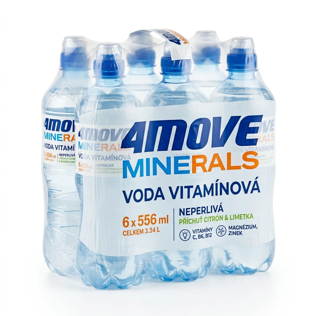 4Move Minerals Voda vitamínová 6 x 556 ml