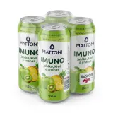 MATTONI Imuno jablko, kiwi a ananas 4 x 500 ml plech