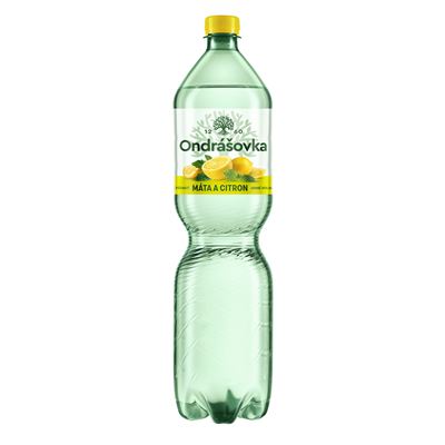 Ondrášovka Máta a citron ochucená minerální voda 6 x 1,5 l