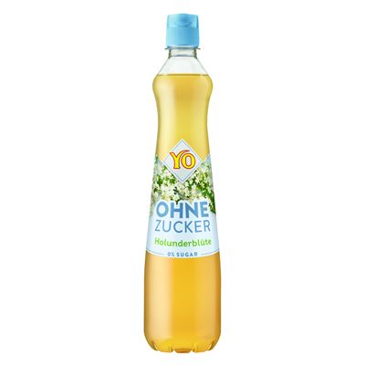 YO Sirup černý bez bez cukru 700 ml