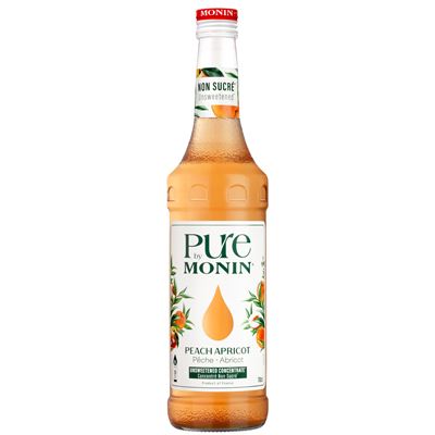 MONIN Peach/broskev Apricot/meruňka koncentrát 700 ml