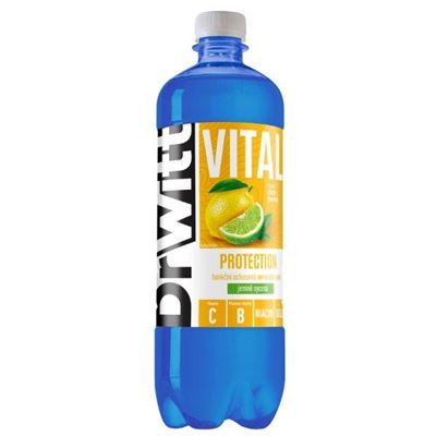 DrWitt Vital citron limeta vitaminová voda 12 x 750 ml
