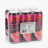 BIG SHOCK! Raspberry/malina energetický nápoj 6 x 500 ml plech