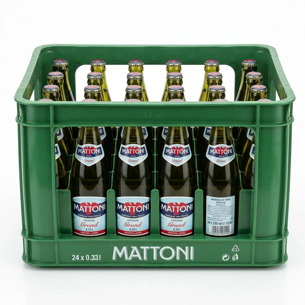 MATTONI Grand Voda minerální perlivá 24 x 330 ml vratná láhev