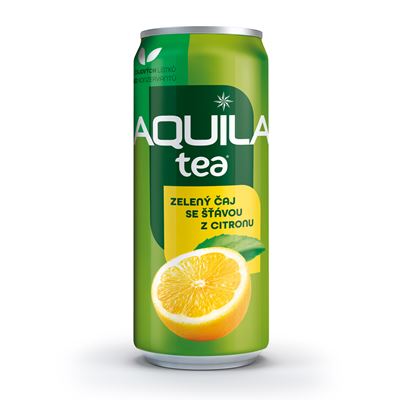 AQUILA Ledový čaj citron 24 x 330 ml plech