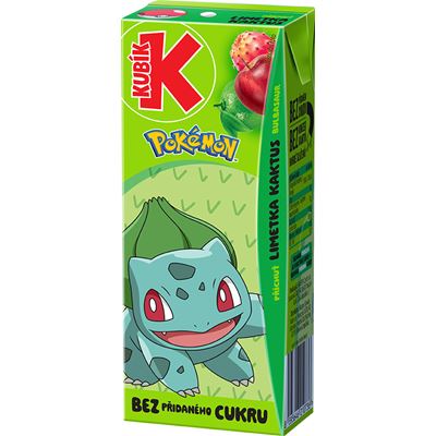 KUBÍK Pokémon kaktus limetka 27 x 200 ml