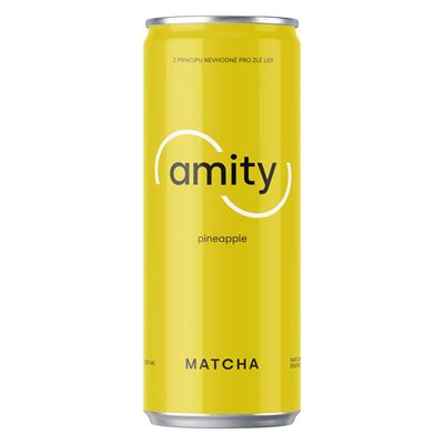 Amity Matcha ananas 330 ml plech