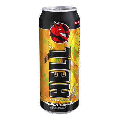 HELL Energy Peach/broskev Lemon/citron 12 x 500 ml