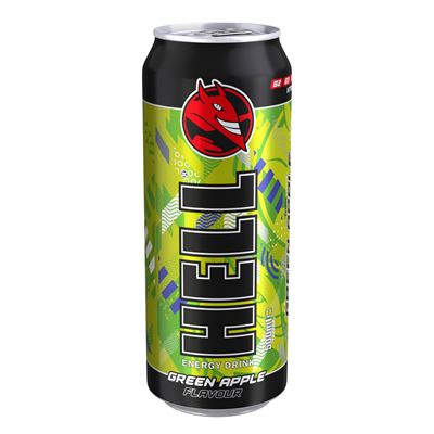 HELL Energy Green Apple/zelené jablko 12 x 500 ml